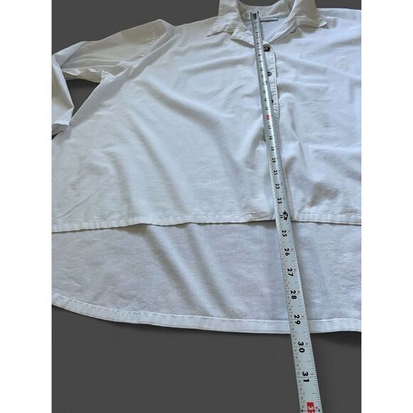 Bryn Walker Blouse Womens Oversized White Button Down Long Sleeve  Designer - Picture 5 of 8